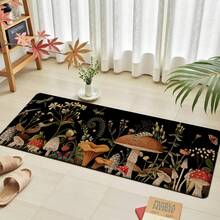 1pc, Home Decor, Mushroom Pattern Printed, Linen Kitchen Rug, Kitchen Mat, Floor Mat, Bathroom Mat, Door Mat, 3D Printed Rectangular, Suitable For Living Room, Bedroom, Hallway, Bathroom, Laundry Room - Polyester Rug, Suitable For Indoor And Outdoor Home Decor - Multicolor - View 6