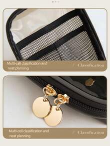 1pc Mini Makeup Bag, Simple Compact PVC Cosmetic Storage Bag, Skincare Toiletry Bag, Multi-Function Wallet, Jewelry Box, Women's Short Clutch, Lipstick Cosmetic Organizer Bag, Inner Small Bag, Waterproof Storage Bag, Portable Travel Bag, Card Wallet, Multi-Function Wallet, Women's Short Wallet, Coin Purse, Card Holder - Hello Package - View 11