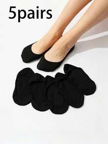 10/20 Pairs Random Transparent Breathable Stockings Suitable For Daily Wear - Black - View 2