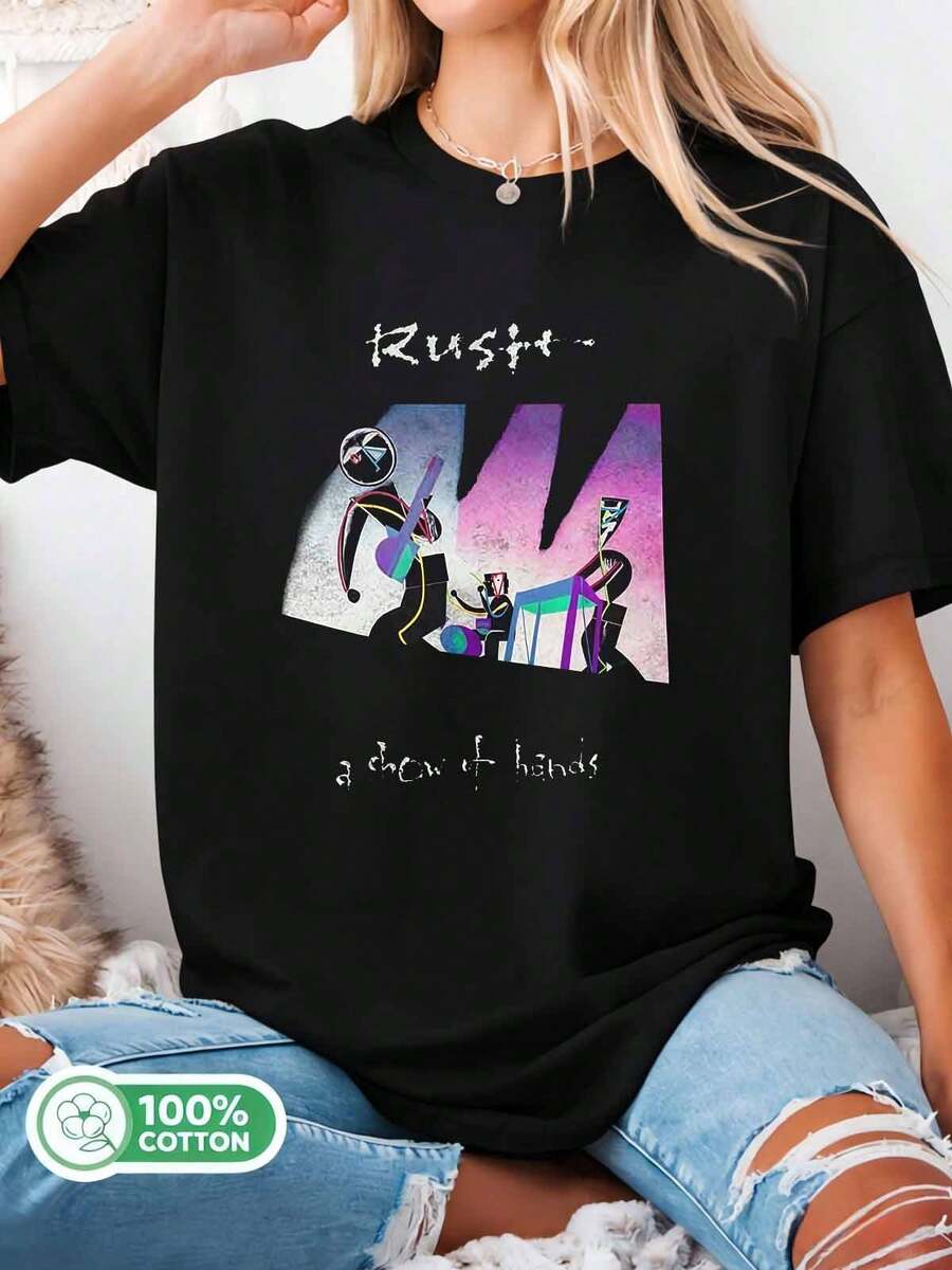 Rush_A_Show_of_Hands_Album_Art_T-Shirt - 黑色 - 查看 1