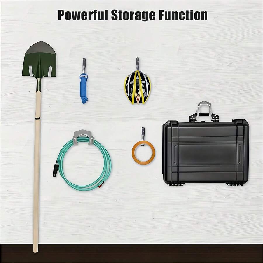 1PC 10/12/15 Pcs Wooden Board Tool Hooks, Metal Hooks For Tool Room, Water Pipe Hooks, Small Double Hooks, DIY Handmade Hooks, Heavy Duty Metal Wall Hook Set With Screws - Double Hooks Suitable For Garden And Garage Tool Storage, Easy To Install