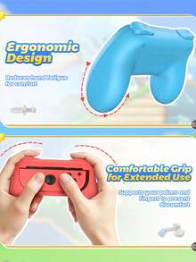 2pcs Switch Controller Grip Covers, Universal Switch Controller Stand Set, Anti-Slip Durable Game Controller Holder, Shock-Absorbing Gaming Accessories, Compatible With Switch, OLED, Lite, Joy-Con And Pro Controllers - View 9
