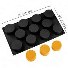 1pc Cylindrical Cake Silicone Mold, Cylinder Shape, Can Be Used For Cake/Mousse/Pudding/Jelly, Easy Demolding, Multifunctional Baking Mold. Suitable For Home Baking / Private Dessert Shop / Baking Enthusiasts - Black - View 7