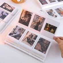 Album ảnh 3 inch phong cách tối giản, đựng ảnh 2.55-3.54 inch, mờ trong suốt, 84 khe đựng thẻ, thẻ game, lưu giữ kỷ niệm, phù hợp cho gia đình, trường học, du lịch - 3 inch - Xem 7
