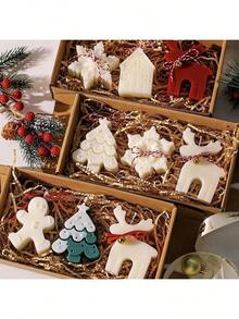 Christmas Holiday Gift Set. Shaped Scented Candles, Home Decor Figurines - 1PC - View 3