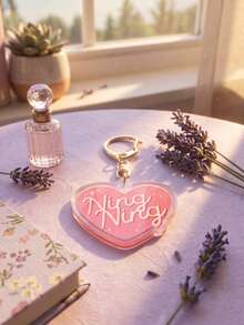 1pc/6pcs K-Pop Group Aespa Member & Logo Graphic Keyring Packs, K-Pop Style Asymmetric And Heart-Shaped Acrylic Keychains, With Drama Still Album Art And Ningning Name Detail Charms, Suitable For K-Pop Fans, Back To School, Concert, Gift, Birthday, Valentine's Day, Christmas, New Year, Anniversary, Graduation, Souvenir And Daily Use - Multicolor - View 9