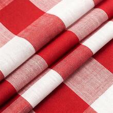 3 Panels Plaid Short Curtain, Holiday Atmosphere Decor Kitchen Coffee Short Curtain, Suitable For Restaurant Cafe Kitchen Laundry Room Partition Short Curtain - Red and White Plaid - View 3