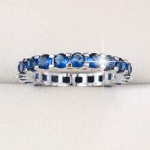 1pc Minimalist Polka Dot Design Cubic Zirconia Inlaid Women's Ring, Suitable For Daily Wear - Multicolor - View 22