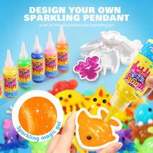 DIY Magic Water Fairy Toy Set - Water Fairy Gel Kit With Colorful Solution And Molds, Water Bead Creative Toy, Suitable For Children's Party And Gift - Multicolor - View 8