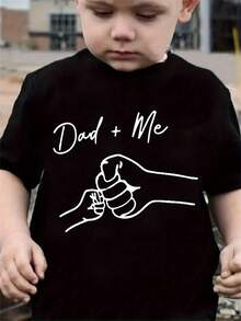 Playera con estampado de letras y gráficos, modelo  viral, estilo urbano, apta para todas las estaciones - Negro - Ver 1