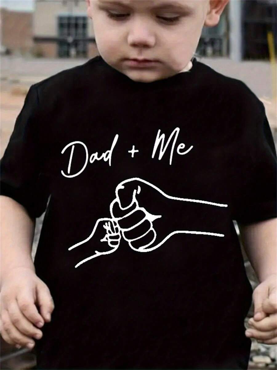 Playera con estampado de letras y gráficos, modelo viral, estilo urbano, apta para todas las estaciones - Negro - Ver 1