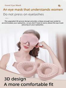Masque de sommeil 3D contouré, protection des yeux & blocage de la lumière, zéro pression sur les globes oculaires, protection des cils, mousse à mémoire de forme respirante, équipement d'aide au sommeil unisexe - A - Voir 9