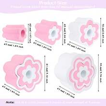 30 Pcs Cup Turner Foam Set-5 Sizes Cup Turner Inserts Expandable Spinner Sponge Cup Turner Accessories for Tumblers, Cola Shaped Water Bottles 1.57/2.44/2.83/3.18/3.74 Inch Diameter, 6 Colors - como en la imagen - Ver 8