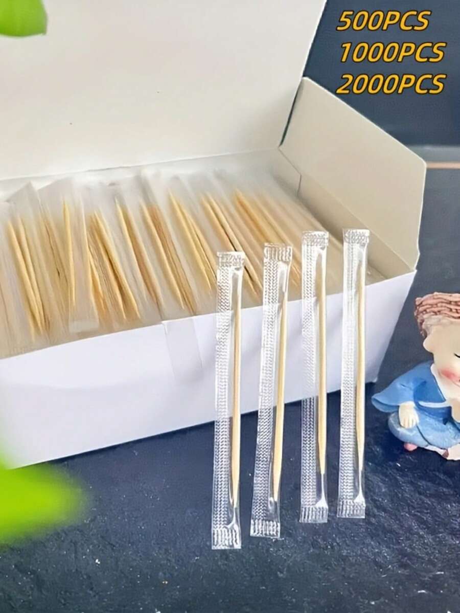 500/1000/2000支包裝牙籤，一次性多功能牙籤，牙齒清潔牙籤，清潔用品，清潔工具，返校用品