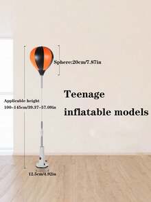 1PC Adjustable Boxing Punching Bag, Sturdy Frame, Powerful Suction Cup And Orange-Black Design - Indoor Agility Training Punching Bag, Boxing Ball, Reflex Training Aid, Dynamic Workout Equipment, Durable Structure - Multicolor - View 8