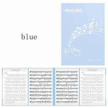 1件 A4尺寸 6頁連續顯示樂譜夾，表演夾，彩色，非常適合藝術作品展示和樂譜夾，返校季 - A4 - 查看 15