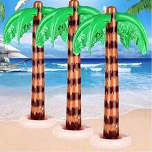 Inflatable Palm Tree Decoration - Hawaiian Tropical Beach Theme Party Decor, PVC Material, Suitable For Poolside, Birthday Party Gatherings And Photo Props - Multicolor - View 1