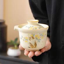 1件組戶外旅行茶具套裝，便攜露營茶具，快速沖泡功夫茶具，輕量奢華可愛 - 彩色 - 查看 2
