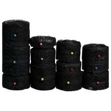10M/Roll Black Lace Ribbon Set Floral Embroidery Lace Trim For Sewing DIY Craft Gothic Lingerie Dress Decoration Gift Wrapping Fabric Accessories - A-black - View 9