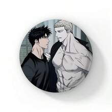58mm 新款韓系 BL 漫畫《Shutline》軟質鈕扣徽章 男愛漫畫 Gillan Jake Moon Shingun 動漫胸章 粉絲收藏 - 58 mm - 查看 9