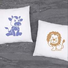 9pcs Reusable Cute Animal Painting Templates, Suitable For DIY Art Crafts, 5.9-Inch Durable Lion, Elephant, Panda, Monkey Templates, Plastic Drawing Templates - Animal - View 5