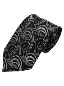 1PC Fashion Business Formal Versatile Elegant Tie, Suitable For Business Workplace, Party, Interview, Commute, Wedding - Black - View 10