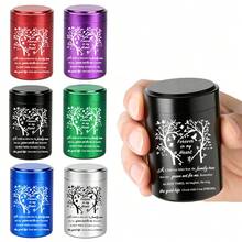 Small Urn For Human And Pet Ashes, 6 Colors Mini Urn, Shareable Small Memorial Urn, Ash Storage Box - Heart Tree - Multicolor - View 1