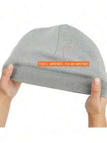 1pc Solid Color Letter Print Nylon Outdoor Sports Cycling Cap, Soft Breathable Sports Hat With Ear Flaps, Adjustable, With Embroidery - NY - View 2