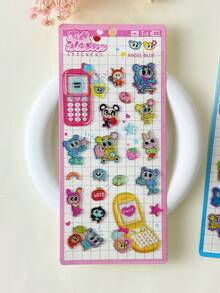 2026 New Arrival! Cute Rabbit Stickers, Loved By Girls, Perfect For Children's DIY Decoration, Office And School Decoration, Notebook Stickers, Ledger Stickers, Suitcase Stickers, Guitar Decoration, Laser Stickers, Great Gift For Friends And Family, Also Christmas Gift And Christmas Decoration - Multicolor - View 11