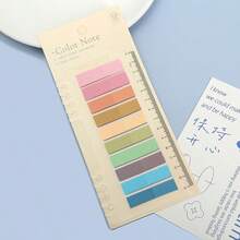 200 Sheets European Vintage Fluorescent PET Transparent Self-Adhesive Sticky Notes, With Mordani Color-Coded Self-Adhesive Labels, Rectangular, 20 Mixed Colors, With Index Tabs, Suitable For Organizing And Recording - one-size - View 17