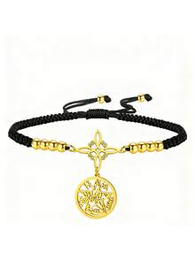 LIKGREAT 1pc Double Protection Bracelet Witch Knot Pentagram Tetragrammaton Stainless Steel Jewerly - Bracelet Series - View 11