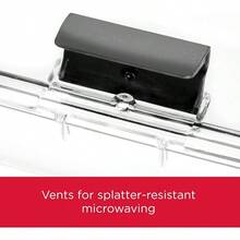 Rubbermaid Brilliance Recipientes de almacenamiento de alimentos con tapas para almuerzo, preparación de comidas y sobras, aptos para lavaplatos, 1.3 tazas, transparente/gris - Transparente + 5-Pack (1.3 Cups) + Contenedor - Ver 5
