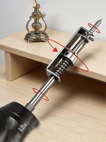 4 piezas/2 juegos Soporte de puntas de destornillador con resorte anti-caída (color aleatorio), pinza para puntas de destornillador, fijador de puntas de destornillador estilo resorte, herramienta de posicionamiento de perforación, punta de destornillador anti-caída de operación con una mano, equipado con sistema de bloqueo por resorte, compatible con diferentes modelos de puntas de taladro, utilizado para la instalación de sujetadores, adecuado para carpintería, electricistas, mecánicos y entusiastas del bricolaje, reparación del hogar y uso profesional. - B-4 piezas - Ver 4