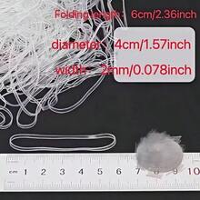 49/99/149pcs Transparent TPU Anti-Aging Rubber Bands, Heat Resistant, Oxidation Resistant, High Toughness, Durable And Hard To Break - Round - View 2