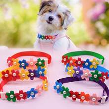 5/12pcs Dog Bow Ties, Random Pattern Adjustable Dog Collar, Cute Pet Grooming Accessories, Cat And Dog Universal Grooming Bows - Multicolor - View 4