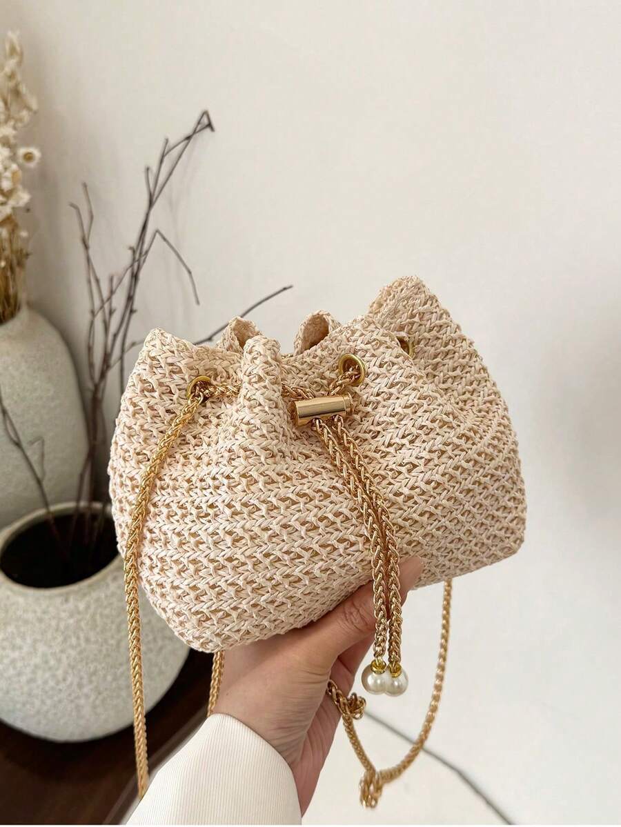 Women Shoulder Bags - 卡其色 - 查看 1