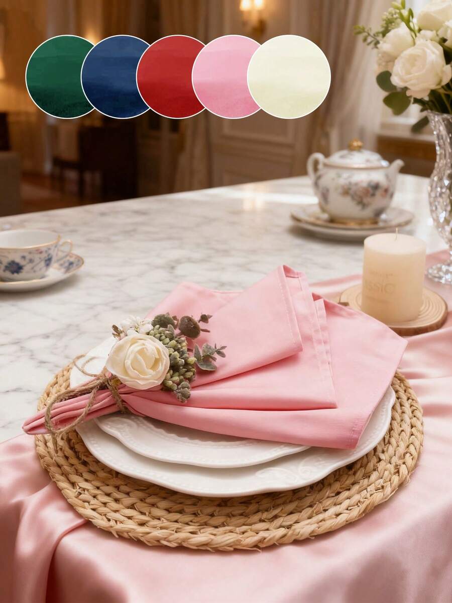 Servilletas gruesas de unicolor, adecuadas para restaurantes, cocinas, bodas, fiestas, mesas de comedor, decoración del hogar