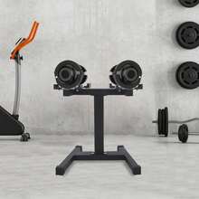Adjustable Dumbbell Rack And Stand. Perfect Home-Gym Dumbell Rack For At-Home Workouts., Convenient And Prevents Accidents. - Black - View 5