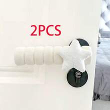 2PCS Star Door Handle Protector, Soft Anti-Collision Cover, Universal Left & Right Anti-Static Doorknob Bumper Guard, Door Knob Sleeve For Kitchen, Bathroom & Bedroom - View 11