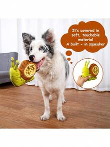 Hollypet Squeaky Plush Stuffed Dog Puzzle With Slow Feeder Bowl, Interactive Chew Small And Medium Dogs, Snail - 蝸牛 - 查看 4