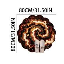 1 件复古青铜星空不对称地垫，加厚地毯，绒面地毯，秋冬地毯，装饰地毯，卧室装饰，小地毯，地毯，家居装饰，客厅地毯，卧室地毯，客厅家居装饰，户外地毯，可水洗地毯，毕业礼物 - 古銅 - 查看 12
