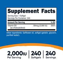Nutricost Vitamin D3 2000 Iu Softgels, 240 Softgels - Non-GMO & Gluten Free | Vitamin D3 Supplement, Bone Health, Immune Support, Non-GMO, Gluten Free, High Potency - 其他 - 查看 2