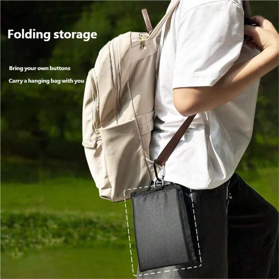 1pc Portable Foldable Outdoor Seat Cushion, Waterproof Lightweight Foam Pad For Camping, Hiking, Picnic & Stadium - Multicolor - View 1