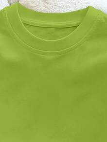 Camiseta de algodón puro para niño con diseño de mando de videojuegos - verde claro - Ver 3