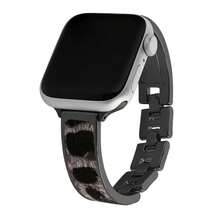 Leopard Print Bracelet Style Watch Band Compatible With APPLE Ultra 3/2/1 Series SE/S10/S9/S8/S7/S5/S4/S3, Metal Detachable, Suitable For Daily Wear, Parties, Events, Travel, Gift, Band 38/40/41mm, 44/45/46/49mm, Smartwatch Accessories, Women's Band - Black - View 6