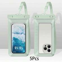 1 buah Kantong Ponsel Tahan Air IPX8 dengan Tali Pergelangan Tangan dan Fungsi Pencahayaan, Tas Kering Layar Sentuh PVC 3D, Tali Serut yang Dapat Diatur, Casing Ponsel Tahan Air Universal, Cocok untuk Ponsel hingga 7,0 Inci, Kompatibel dengan iPhone 17/16/15/14/13/12/11 Pro Max Plus XS dan Galaxy S24/S23/S22, Cocok untuk Berenang, Menyelam, Kayak, Arung Jeram, Pantai, Kolam Renang, Perjalanan Kapal Pesiar, Petualangan Luar Ruangan, Pelindung Ponsel Olahraga Air Portabel, Hadiah Ideal untuk Pelajar dan Penjelajah - MultiWarna - View 13