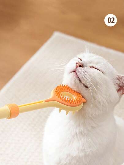 2pcs Pet Itch Scratcher, Retractable Double-Sided Massager, Cat Teaser Wand, Cat Toy, 2-In-1 Itch Scratcher And Massager, Cat Massage Interactive Scratching Tool, Pet Multi-Functional Double-Sided Soft Rubber Itch Teaser Wand, New Cat Toy, Retractable Cat Teaser Wand, Multi-Functional Double-Sided Itch Scratcher Energy-Consuming Interactive Kitten Toy