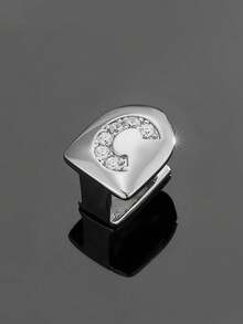 1pc Letter Zirconia Gold Tooth Cap Hip Hop Single Tooth Grill Personalized Versatile Side Tooth Decor Suitable For Men And Women - 26-letter Tooth Ornament - View 42