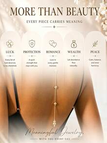 outingfit 1pc Mori Style Sparkling Exquisite Leaf Back Chain Fashion Beach Summer Accessory Women Jewelry - Gold - View 4