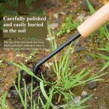 1pc Single Claw Potted Root Hook Loose Soil Tool Root Hook Garden Gardening Tool Bonsai Maintenance Root Remover Weeding Machine - A - 查看 1